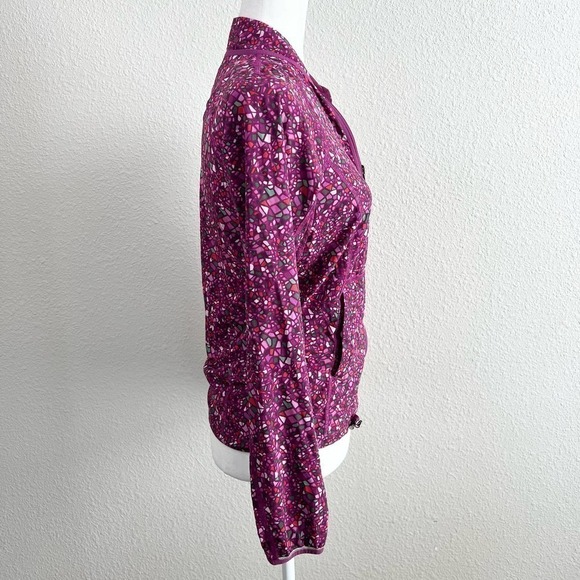 LULULEMON Real Quick Reversible Purple Paradise Camo Zip Up Jacket Women's 2 - Picture 5 of 8